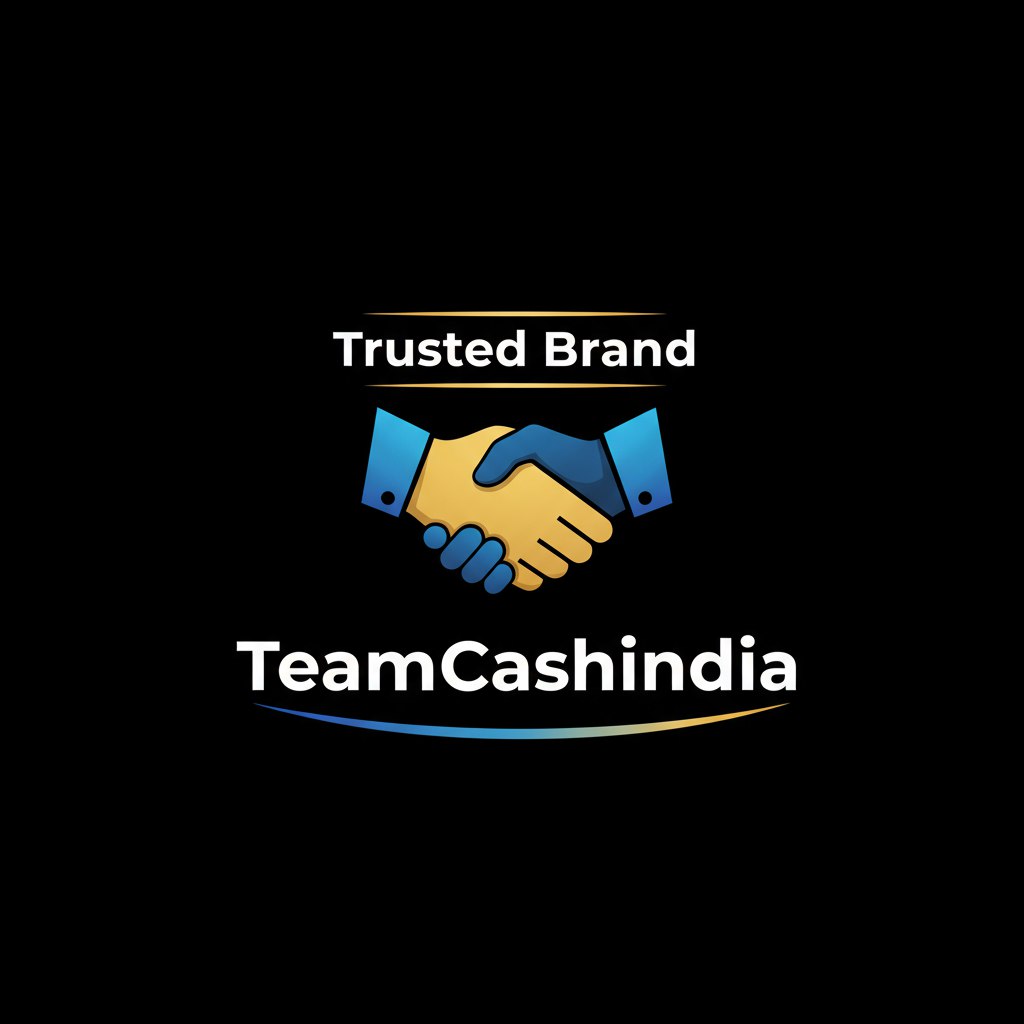 Loading spinner showing TeamCash India logo